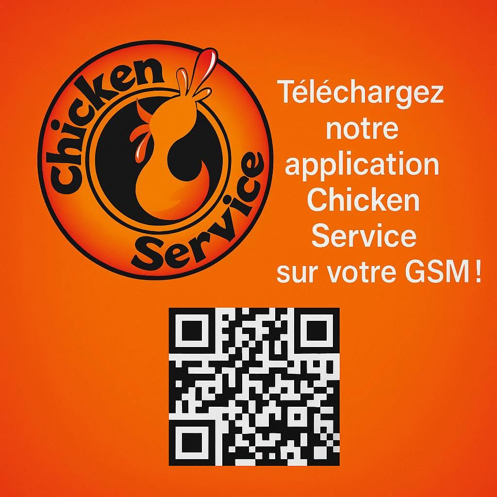 QR Code application Chicken Service